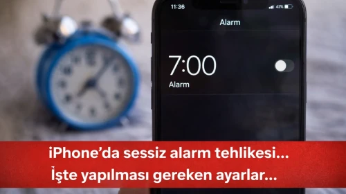 iPhone'da sessiz alarm tehlikesi... İşte yapılması gereken ayarlar...