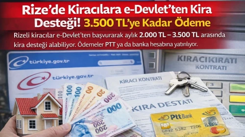 Rize’de Kiracılara e-Devlet Üzerinden Kira Desteği