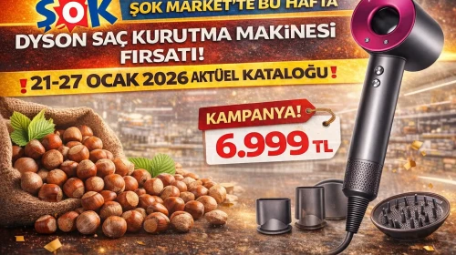 ŞOK Market’te Bu Hafta Dyson Saç Kurutma Makinesi Fırsatı! 21-27 Ocak 2026 Aktüel Kataloğu