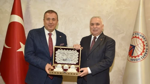 Trabzon'da Vali Yıldırım'dan TTSO'ya veda ziyareti ve teşekkürler