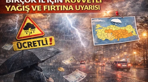 Birçok il için kuvvetli yağış ve fırtına uyarısı