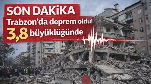 SON DAKİKA | Trabzon'da deprem oldu!