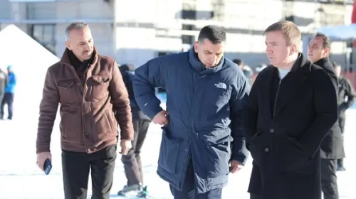 Vali Hamza Aydoğdu’dan Ergan Dağı Kayak Merkezi’ne Ziyaret