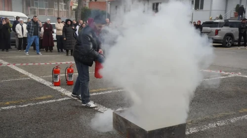 Trabzon'da yangın tatbikatı: Acil durumlarda güvenliği artırmak için simülasyon gerçekleştirildi