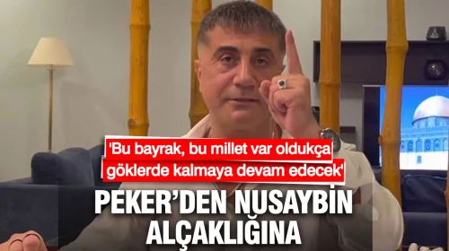 Sedat Peker'den Nusaybin alçaklığına: Bu bayrak bu millet var oldukça göklerde kalmaya devam edecek