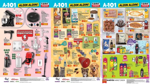 A101 05-08 Şubat 2026 Tazenin Yıldızları kataloğu yayımlandı! A101'e bugün hangi ürünler geliyor?