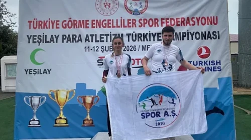 Kayseri'de sporculardan Para Atletizm Türkiye Şampiyonası’nda derece