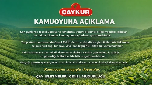 ÇAYKUR'dan iş kazası paylaşımları için açıklama