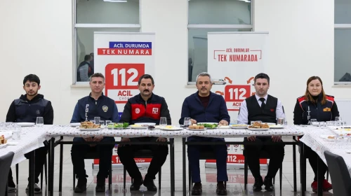 Vali İhsan Selim Baydaş, 112 Acil Çağrı Merkezi Personeliyle Sahurda Buluştu