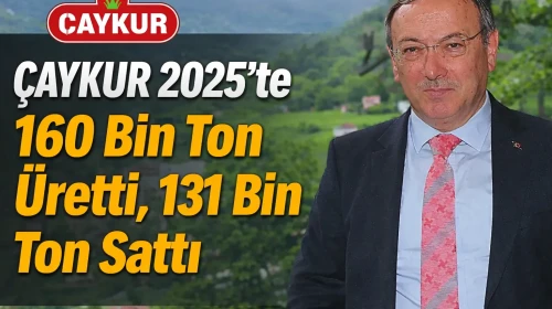 ÇAYKUR 2025’te 160 Bin Ton Üretti, 131 Bin Ton Sattı