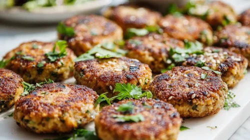 Otlu sardalya köfteleri ve avokadolu brokoli Salatası