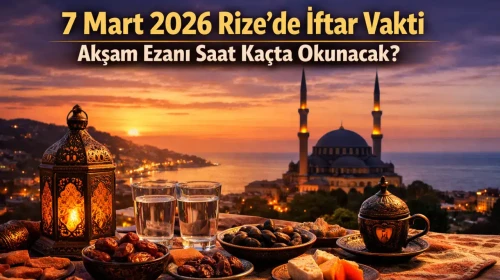 Rize'de 7 Mart 2026 İftar Saati: Akşam Ezanı Ne Zaman İcrâ Edilecek?