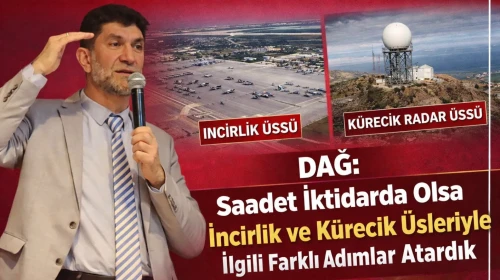 Dağ: Saadet İktidarda Olsa İncirlik ve Kürecik Üsleriyle İlgili Farklı Adımlar Atardık