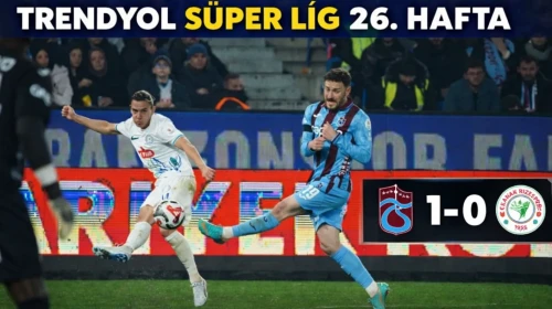 Çaykur Rizespor, Trabzonspor'a karşı 1-0 kaybederek haftayı puansız kapattı!