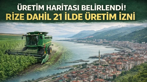 Üretim haritası belirlendi! Rize dahil 21 ilde üretim izni çıktı