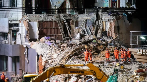 Çin'de bina çöktü: 7 ölü, 2 yaralı