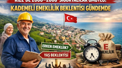 Rize’de 2000–2008 Sigortalılar Umutlu: Kademeli Emeklilik Beklentisi Gündemde