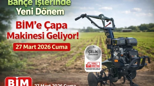 Bahçecilikte Devrim: 27 Mart 2026 Cuma BİM’de Çapa Makinesi Satışa Sunuluyor!