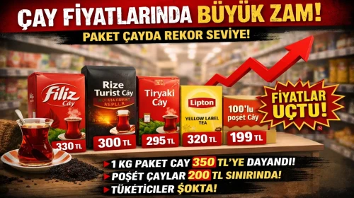 Çay Fiyatlarında Büyük Artış: Paket Çayda Rekor Seviyeler