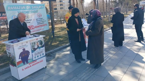 Bayburt'ta Ramazan'da Sağlık Programı ile Farkındalık Etkinliği Düzenlendi