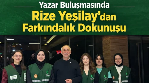 Yazar Buluşmasında Rize Yeşilay’dan Farkındalık Dokunuşu