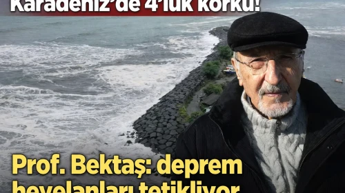 Karadeniz'de 4'lük korku! Prof. Bektaş: deprem heyelanları tetikliyor