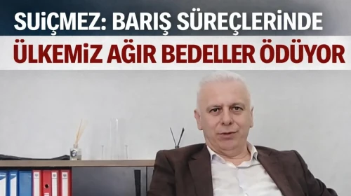 Suiçmez: Barış Süreçlerinde Ülkemiz Ağır Bedeller Ödüyor