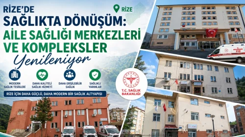 Rize’de Sağlıkta Dönüşüm: Aile Sağlığı Merkezleri ve Kompleksler Yenileniyor