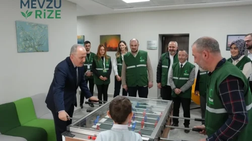 Rize Belediye Başkanı Metin, Yeşilay Kampüsü'nde bağımlılıkla mücadele projelerini inceledi!