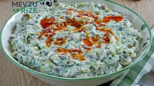 Doya doya kilo verin! Yaza dair her şey bu tabakta: semizotu, yeşil mercimek nane