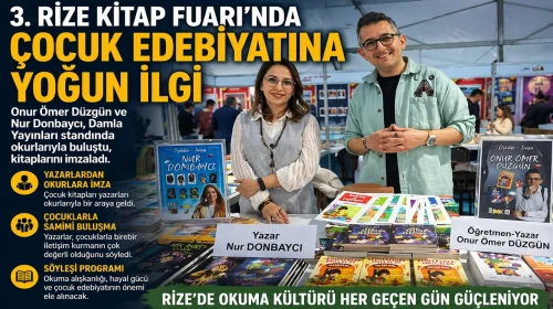 3. Rize Kitap Fuarı’nda Çocuk Edebiyatına Yoğun İlgi