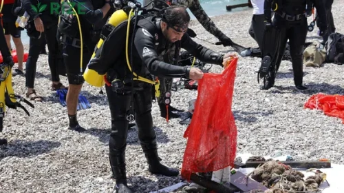 Antalya'da 4 etaplı deniz dibi temizliği tamamlandı