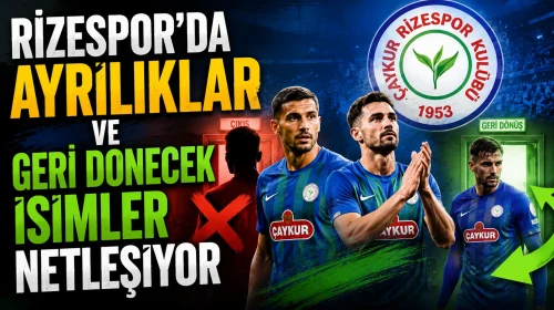 Rizespor'un yeni sezon kadrosu şekilleniyor: Kiralık futbolcularla yollar ayrılacak