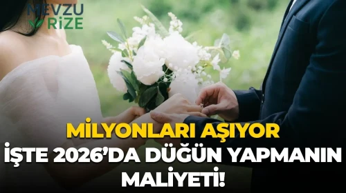 2026'da Düğün Yapmanın Maliyeti Milyonları Buluyor!