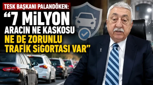 TESK Başkanı Palandöken: "7 milyon aracın ne kaskosu ne de zorunlu trafik sigortası var"