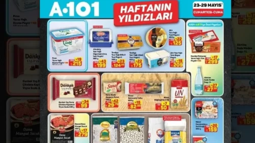 A101 23-29 Mayıs Haftanın Yıldızları Kataloğu yayımlandı: Temel Gıda ürünlerinde dev kampanya!
