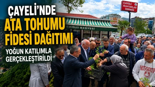Çayeli'nde Ata Tohumu Fide Dağıtım Etkinliği Beşinci Kez Yapıldı!