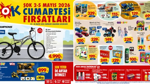 Şok Marketler 2-5 Mayıs 2026 tarihleri için özel fırsatları içeren kataloğunu yayınladı!