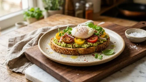 Klasik haşlanmış yumurtaya Modern Bir Dokunuş: Yüksek Proteinli Açık Tost Tarifi!