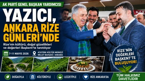 AK Parti Genel Başkan Yardımcısı Yazıcı, Ankara Rize Günleri’nde