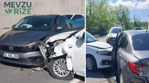 Ordu'da 3 araç çarpıştı: 5 yaralı