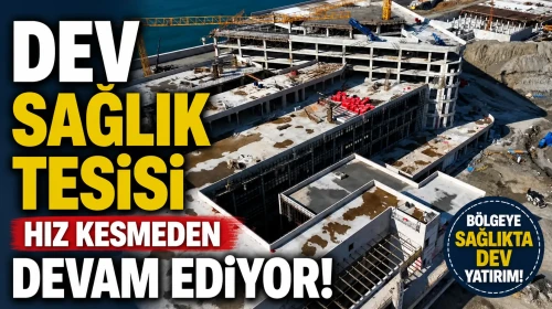 Rize'nin dev projelerinden biri olan Rize Şehir Hastanesi inşaatında kaba inşaat büyük ölçüde tamamlanırken, ince işçilik ve teknik imalatlar yoğun şekilde devam ediyor.