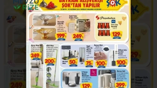 ŞOK’ta bayram şöleni başlıyor: ŞOK 20 Mayıs-2 Haziran aktüel ürünler kataloğu yayımlandı!