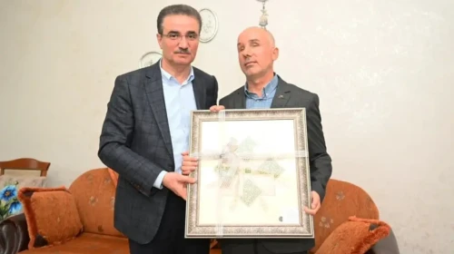 Kahraman gazilere bayram ziyareti