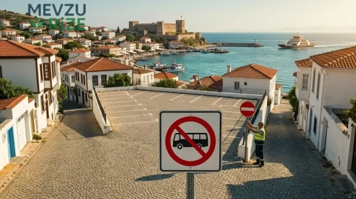 Bozcaada'da Yaz Döneminde Araç Girişine Kısıtlama: 19-32 Yolcu Kapasiteli Otobüsler Girişi Yasaklandı!