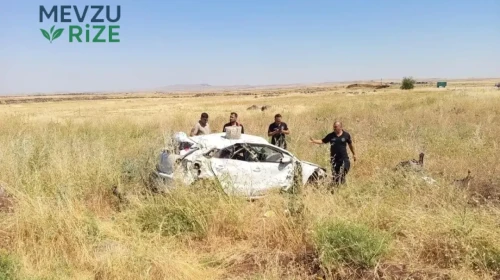 Otomobilin Şarampole Yuvarlanması Sonucu 1 Bebekle Beraber Toplam 5 Yaralı!