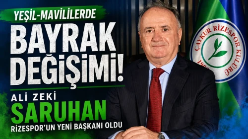 Yeşil-Mavililerde Bayrak Değişimi: Ali Zeki Saruhan Rizespor’un Yeni Başkanı Oldu