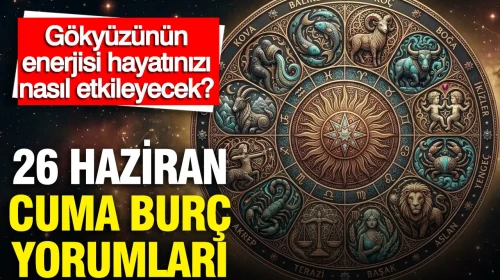 26 Haziran Cuma Burç Yorumları: Gökyüzündeki Enerjilerin Hayatınıza Yansımaları Neler?