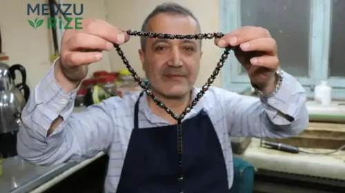Türkiye'de bir ilk: Balık taneli tespih tasarımı ilgi çekti