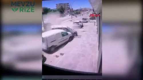 Cizre'de Trafik Kazası: Otomobil Elektrik Direğine Çarpınca Zincirleme Çarpışma Yaşandı